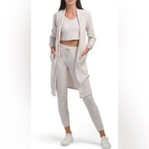 Better Together Elegant Cream Open-Front Cardigan Size Small
